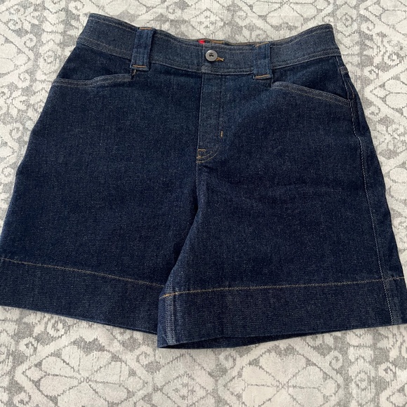 NWOT Spanx Denim Trouser Short, 6" Med $118 - Picture 1 of 3